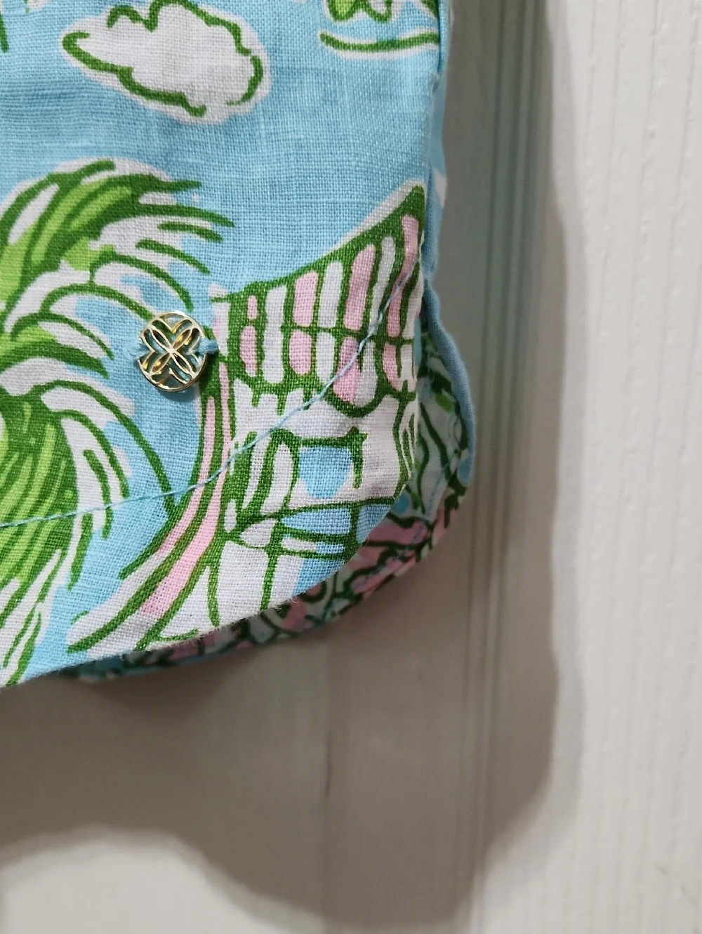 NWT Lilly Pulitzer Elodey Linen Short. Size XL - Picture 4 of 8
